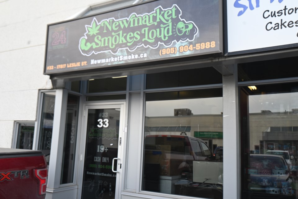 Newmarket Smokes Loud opened Oct. 20 to sell cannabis, despite the municipality disallowing it. 