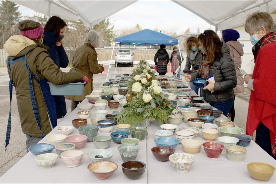 The Empty Bowl fundraiser in 2020 was held at Trinity Anglican Church in Aurora. 