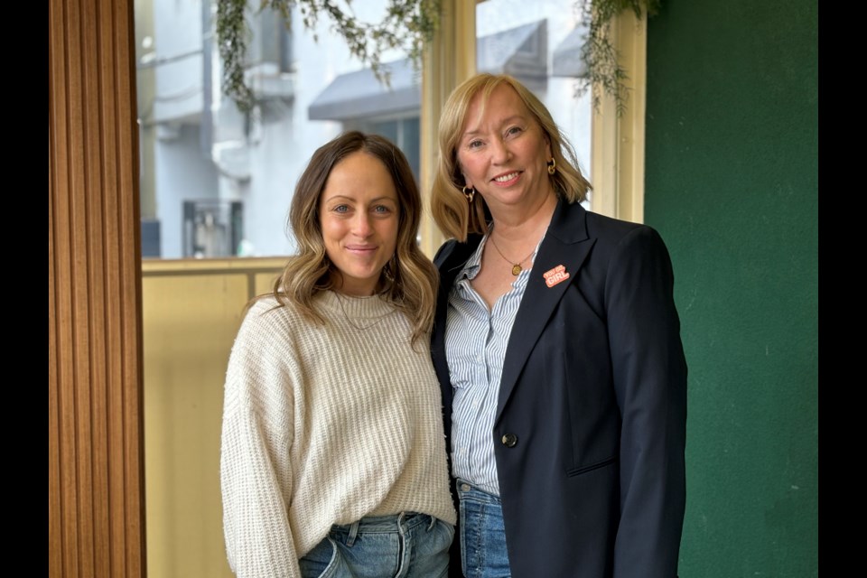 Samantha Buckley, chief executive officer and creative director of EVENTMRKT (left) and Barbara Wallace, executive director of Girls Incorporated York Region plan to host another event in town for girls heading to prom.