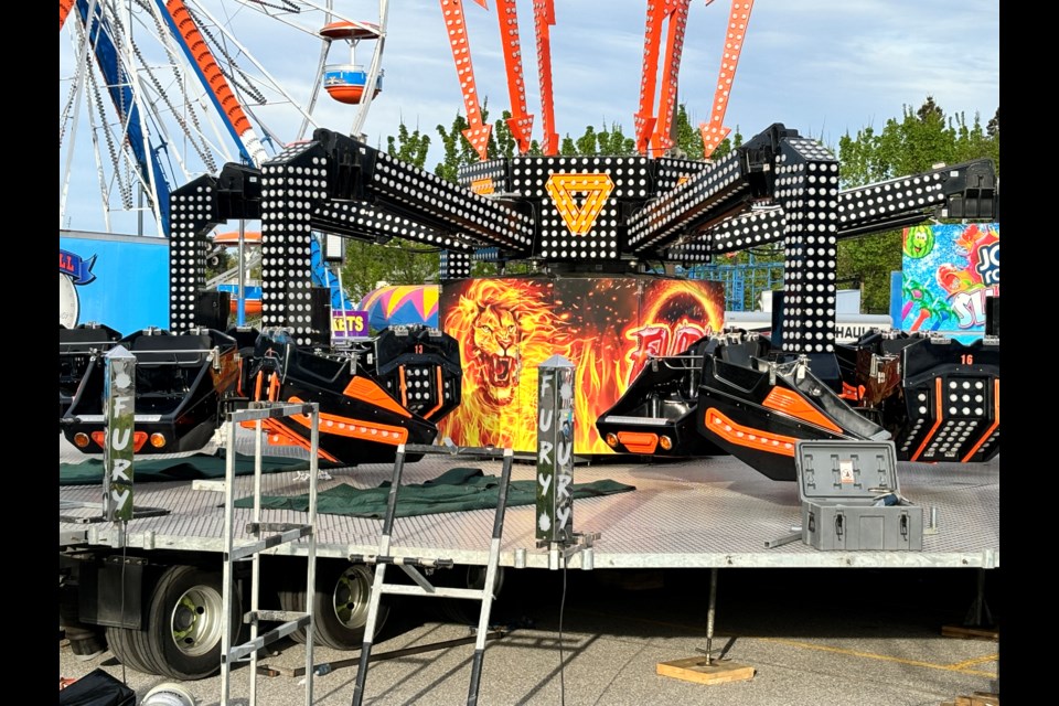The fury is a new ride at the amusement park this year.
