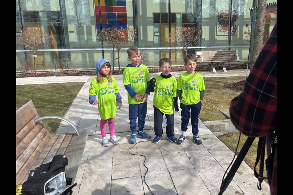 Connor, Kyle, Liam and Charlotte Young are the newest faces of Nature’s Emporium Run for Southlake's Baby, I Was Born to Run team.