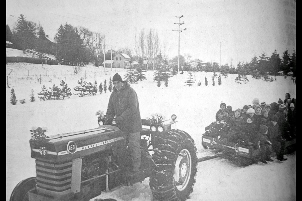 Ice cutters on Fairy Lake in Newmarket.      