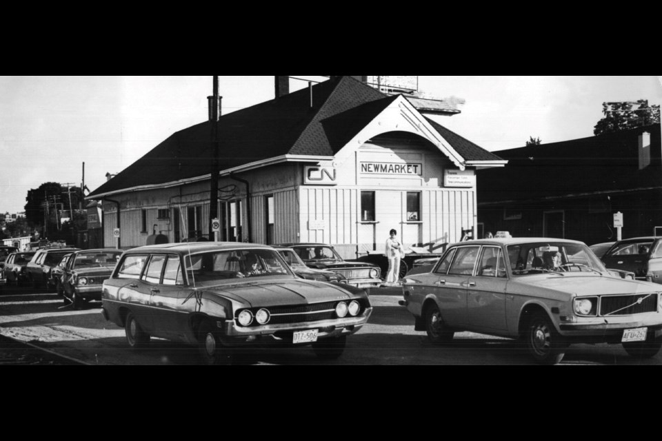 Thumbs up: The former train station in Newmarket is now the headquarters of the Newmarket Chamber of Commerce.