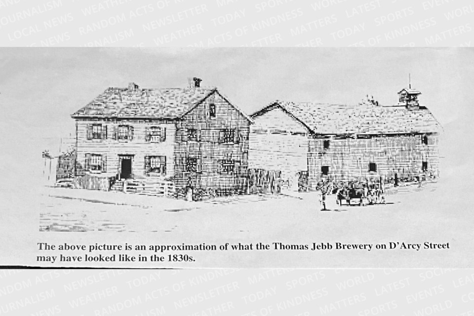 One of Newmarket's early breweries was built by Irish immigrant Thomas Jebb.