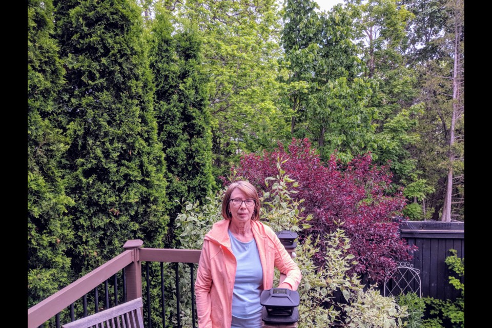 Newmarket resident Edie Andrews said July 5 was a sad day when some trees behind her Jordanray Boulevard home were cut down, near Yonge Street and Mulock Drive. Kim Champion/NewmarketToday