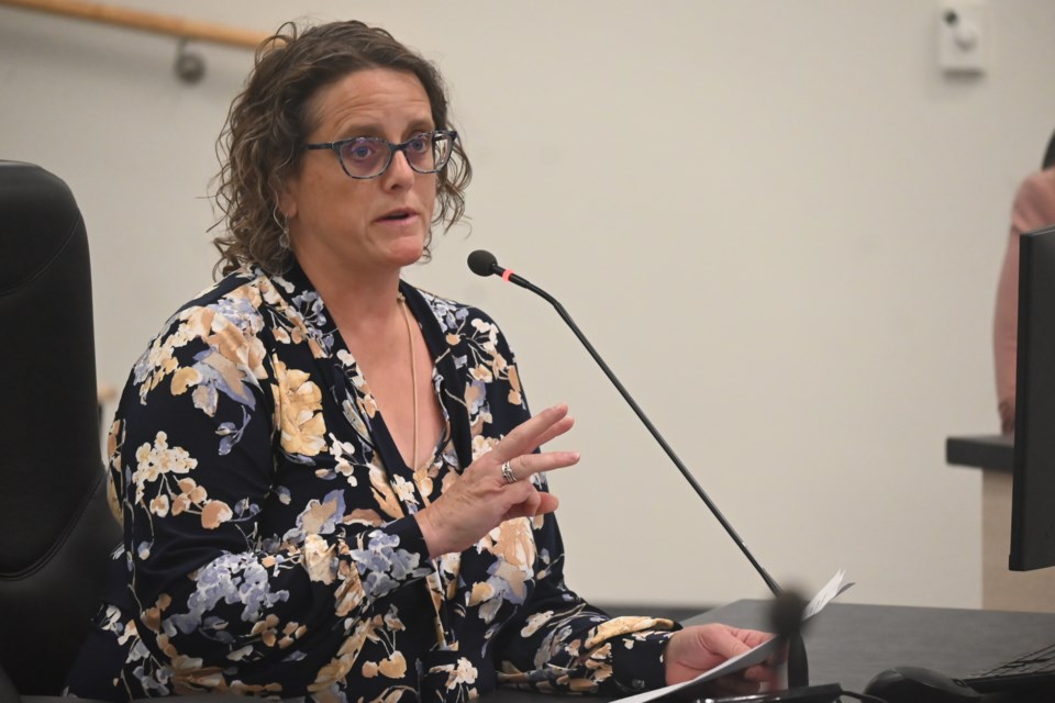 Julie Archbold presented in oppositon to a proposed Old Main Street development at Newmarket council June 23. 