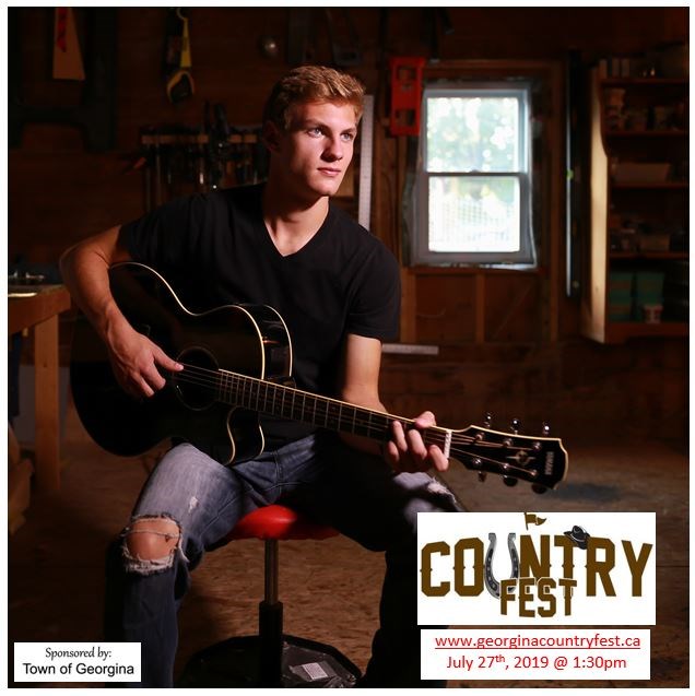 Evan Farrell is a featured entertainer at the July 27 Countryfest in Georgina. Supplied photo