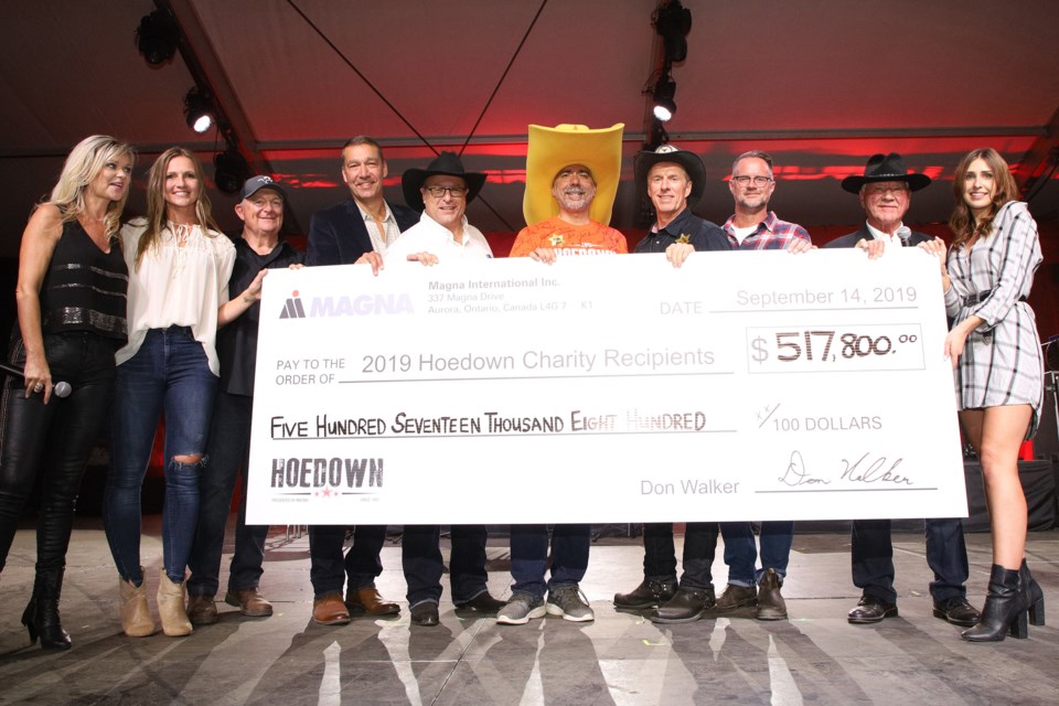 The 31st Magna Hoedown raised $517,800 for 20 local charities.  Greg King for NewmarketToday