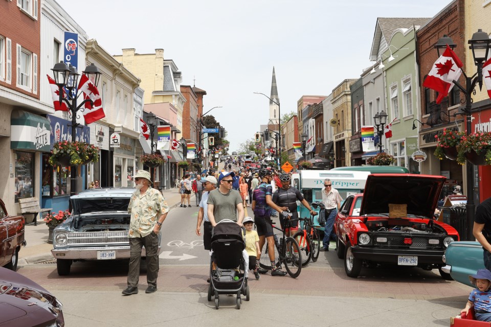 Main Street became paradise for car enthusiasts for the annual Newmarket Car Club Main Street Car Show yesterday.  Greg King for NewmarketToday