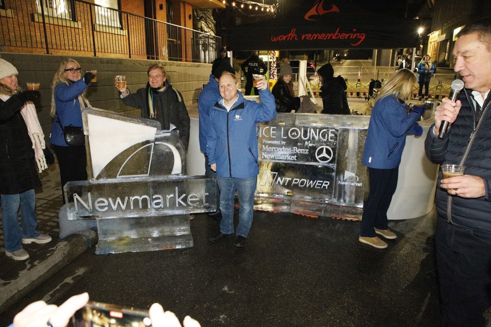 Newmarket Council unveils Ice Lounge on Main.
