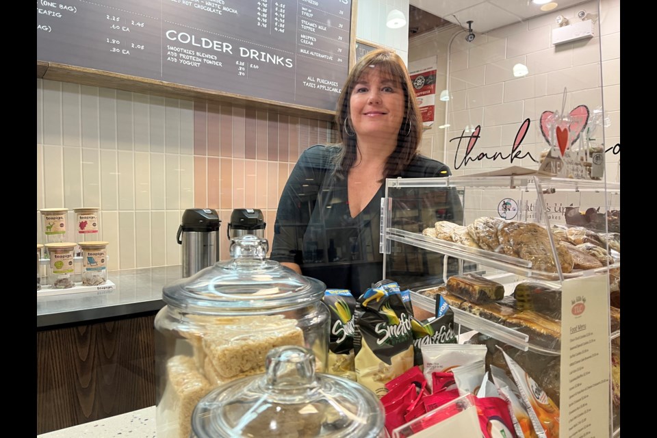 All the good are made locally and the coffee is sourced locally at Robin Groves' This Little Cafe in the Magna Centre in Newmarket.