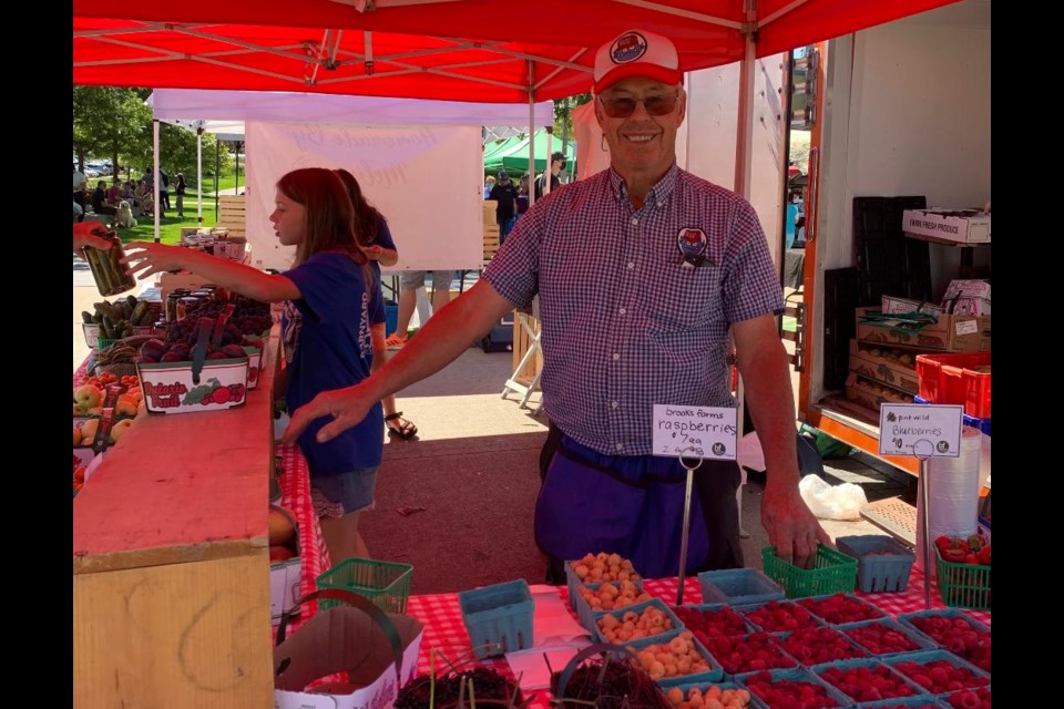 Alvin Brooks of Brooks Farms has been fresh locally grown products to the Newmarket Farmers' Market for more than a decade. 