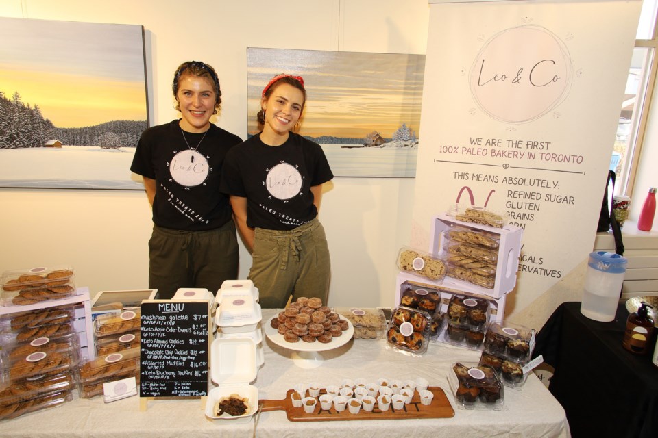 Ivana and Antonia Juric offer paleo treats at the York Region Natural Health Expo Saturday, Nov. 23 at Newmarket's Old Town Hall.  Greg King for NewmarketToday