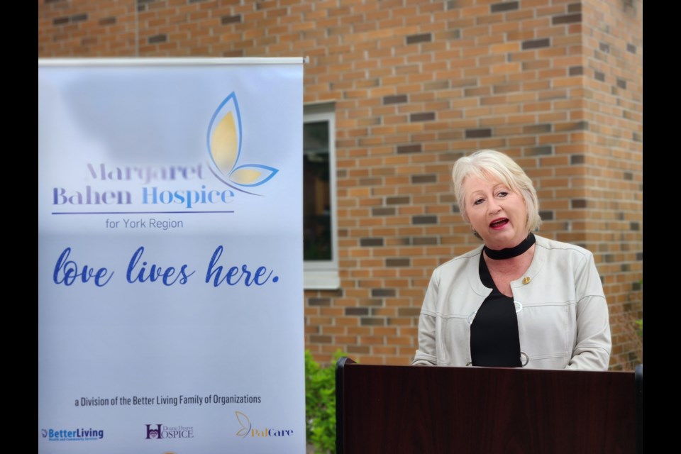 Newmarket-Aurora MPP Dawn-Gallagher Murphy announces funding for the Margaret Bahen Hospice June 23.