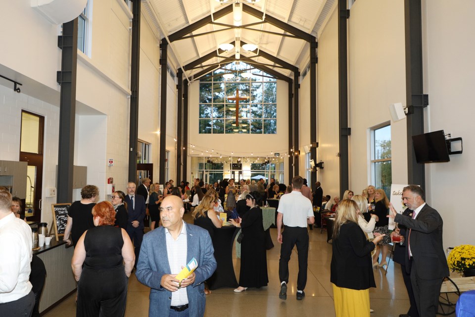 The atrium of the Northridge Community Church in Aurora is full of guests attending the first annual Salvation Army Mental Health gala last night to support much needed mental health programs provided to local communities.  Greg King for NewmarketToday