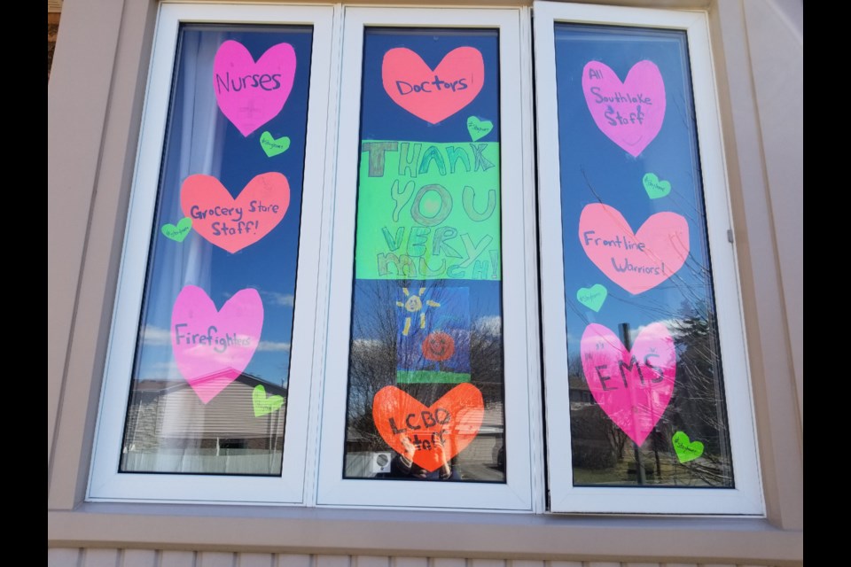 Feeling the love on Howelett near Glencedar Public School, submitted by Jean Kelly.