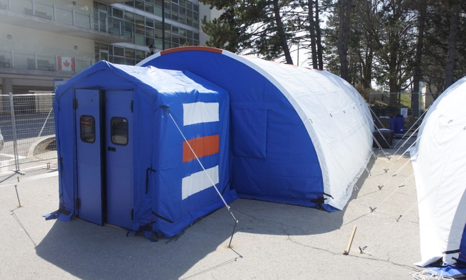 2020 04 22 Southlake medical field tents