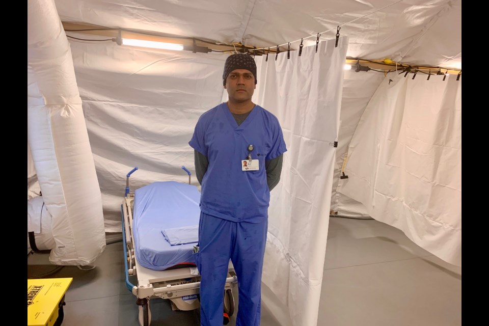 Dr. Gaurav Puri, chief of emergency services, Southlake Regional Health Centre. Debora Kelly/NewmarketToday