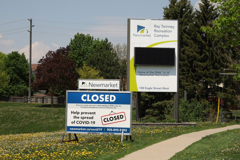 Ray Twinney and Magna Centres are closed.  Greg King for NewmarketToday