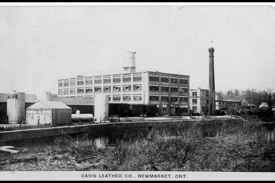 The Davis Tannery, on Davis Drive at the CN tracks in this 1930s photograph, had the most distinctive whistle.