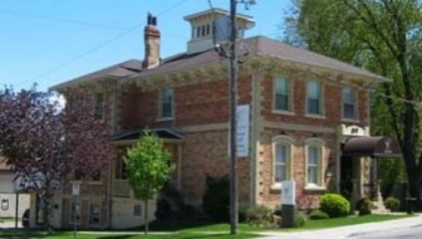 The Sykes House at 57 Main St. is made with the distinctive yellow brick from the Stickwood Brickyard.