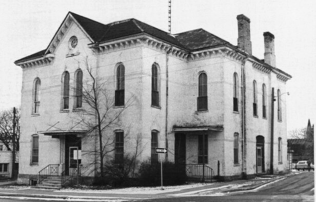 Renovations to the Town Hall in 1954 included a new roof and removal of the tower that was in a state of deterioration.