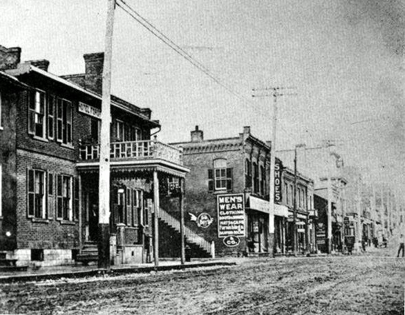 A view of the King George Hotel from across Main Street.