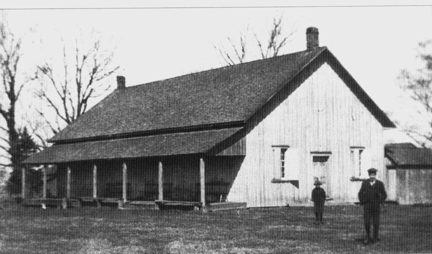 The Society of Friends Meeting House still stands on Yonge Street in Newmarket, south of Eagle Street.