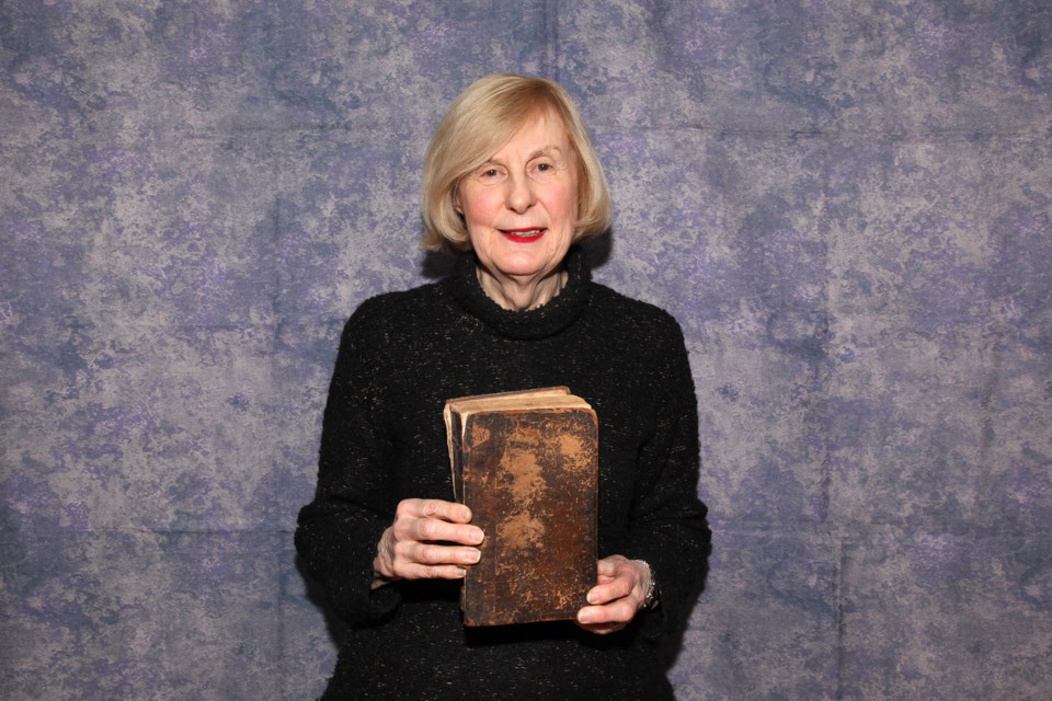 At last year's Bring and Brag, Newmarket resideent Ann Campbell brought a Bible that belonged to her great great great grandmother Catherine Tomkins, circa 1800.  Greg King for Newmarket Today