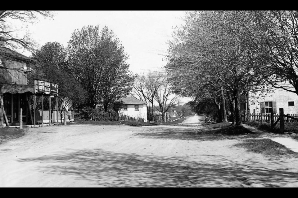 Yonge Street in Holland Landing, near its post office.