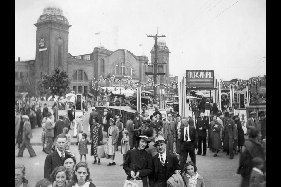 The midway in 1937.