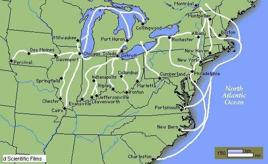Map Of The Underground Railroad Early Black Settlers Arrived In Newmarket Via Underground Railroad -  Newmarket News