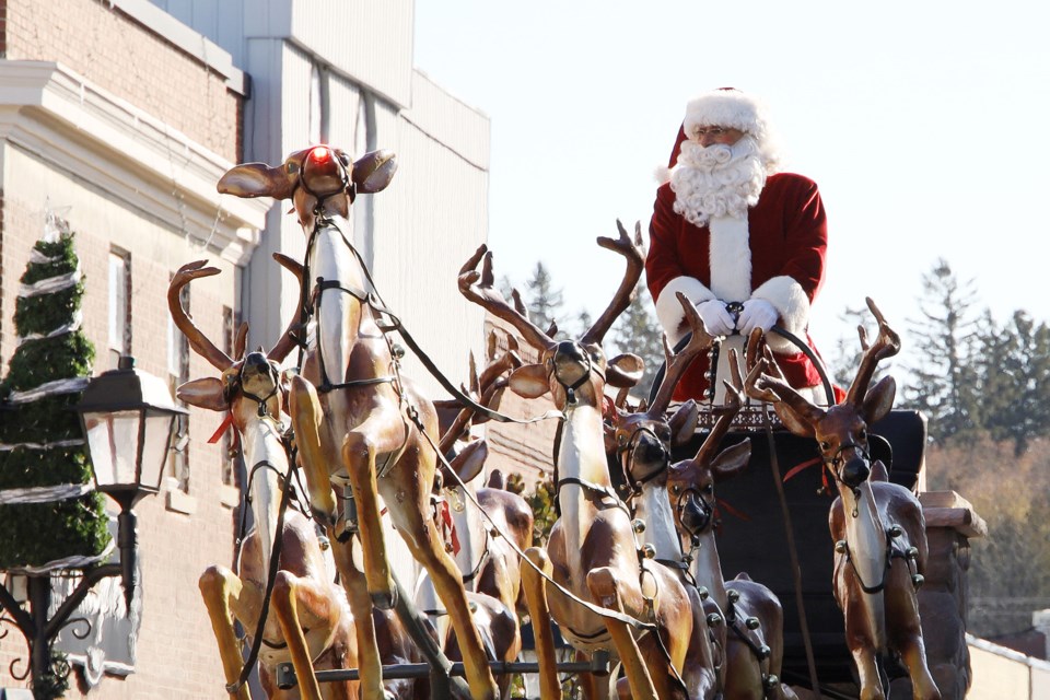 Santa arrives in Newmarket today for the annual parade along downtown Main Street.  Greg King for NewmarketToday