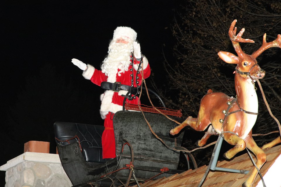 Newmarket's Candy Cane Lane was open on Nov. 20 with Santa in his sleigh as the star of the show.  Greg King for NewmarketToday