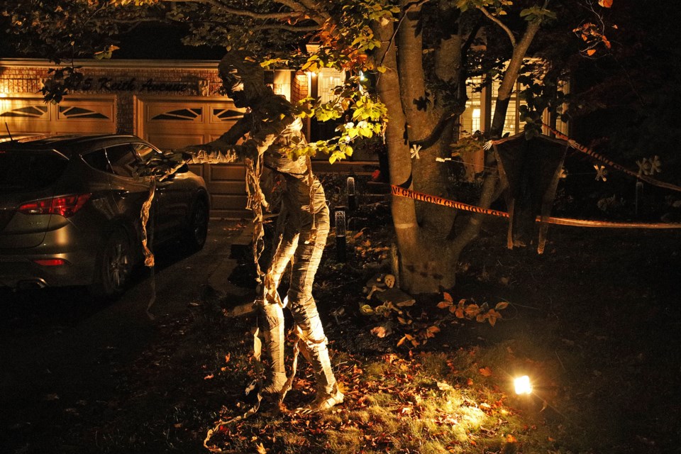 Join photographer Greg King on his annual tour in search of Newmarket residents whose Halloween spirit lives large. Just like this giant animatronic mummy at 375 Keith Ave.! (This year, not as many houses seemed to be decorated than in previous years, he notes.)