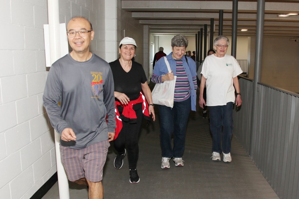 Smiling walkers know they are supporting CHATS' quality in-home and community services to more than 8,300 older adults and family caregivers in York Region and South Simcoe.  Greg King for NewmarketToday