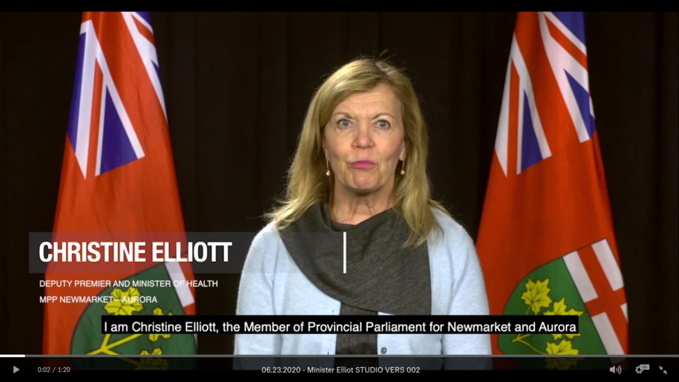 20200624 christine elliott msg to newmarket high