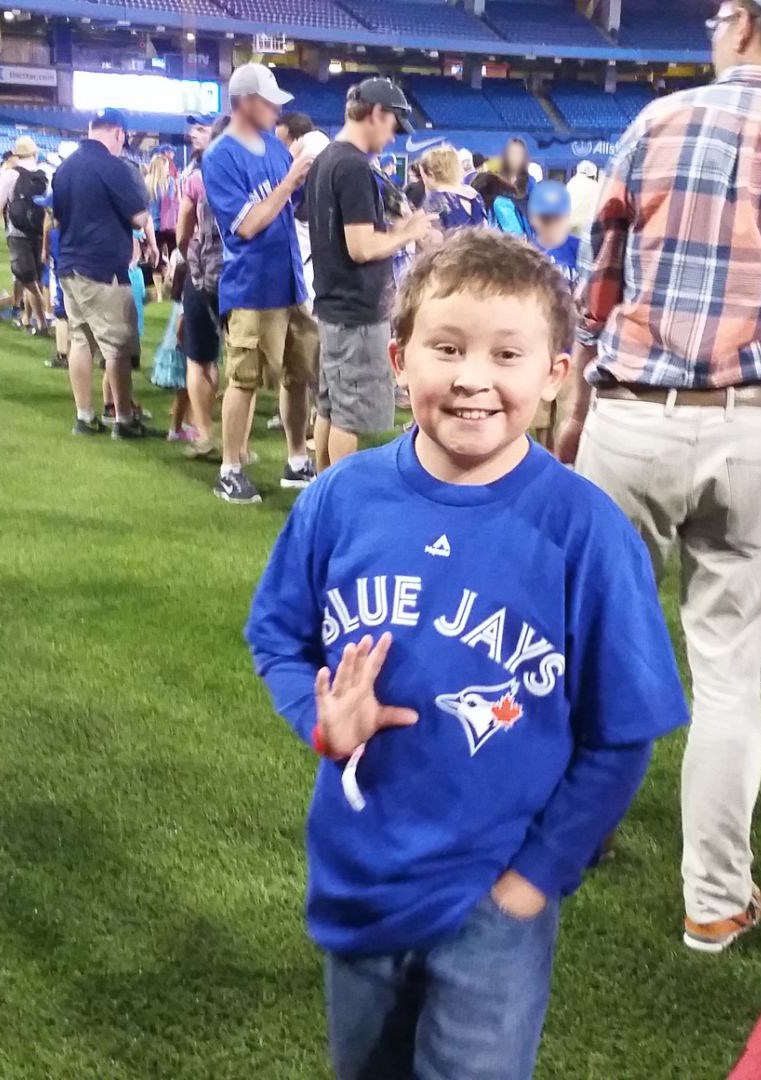 Daniel at Jays Game - Fathers Day Weekend 2015