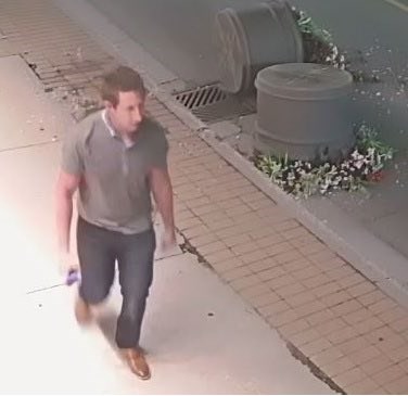 York Regional Police has released footage of a suspect wanted in connection with the damage of 16 planters July 29. 