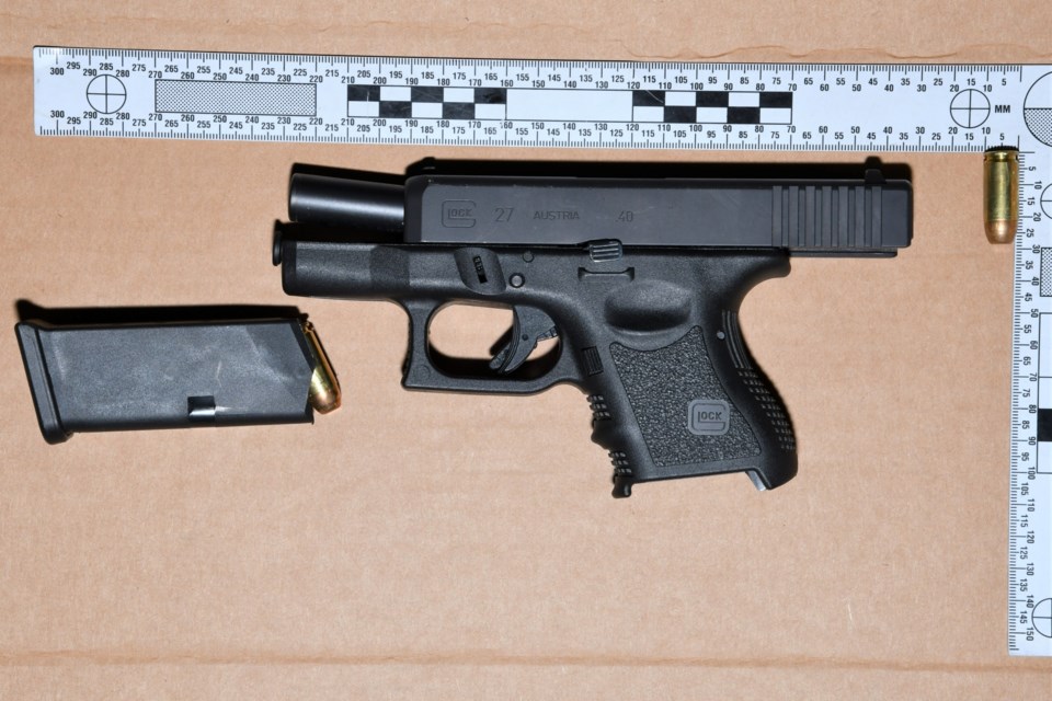 Police seized guns and a quantity of suspected drugs during a traffic stop in Vaughan.