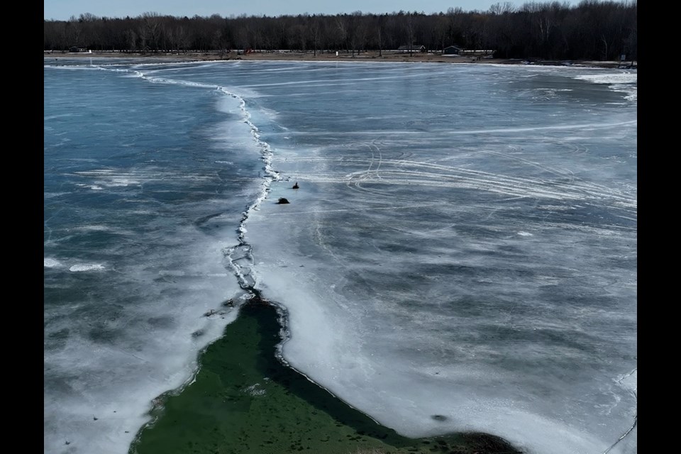 This photo of Lake Simcoe was taken Feb. 28.