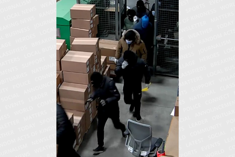 Police are looking for as many as 11 more suspects in connection with a break and enter at a commercial facility in Richmond Hill.