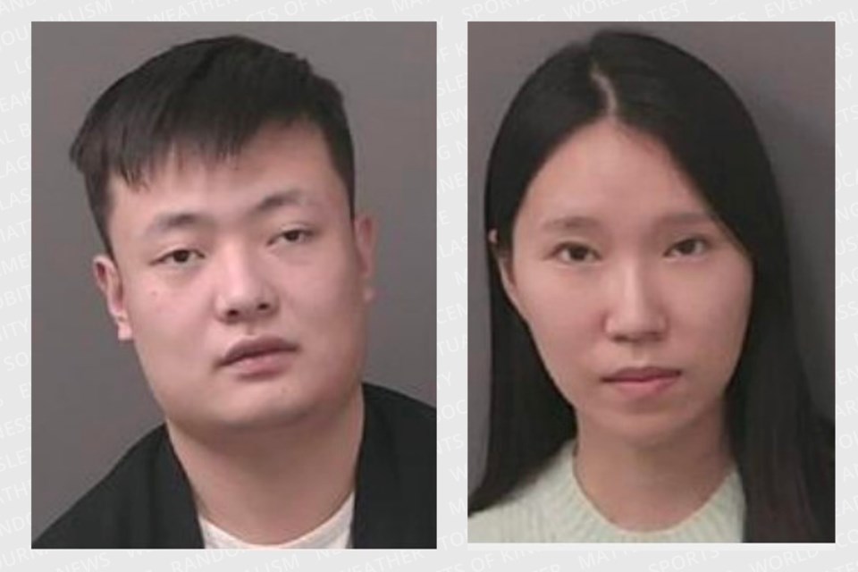 Thomas Mu He, 22 (left) from Toronto, and Rachel Ga Yoon Kim, 26, from Vaughan have been charged with attempt to commit murder and aggravated assault.