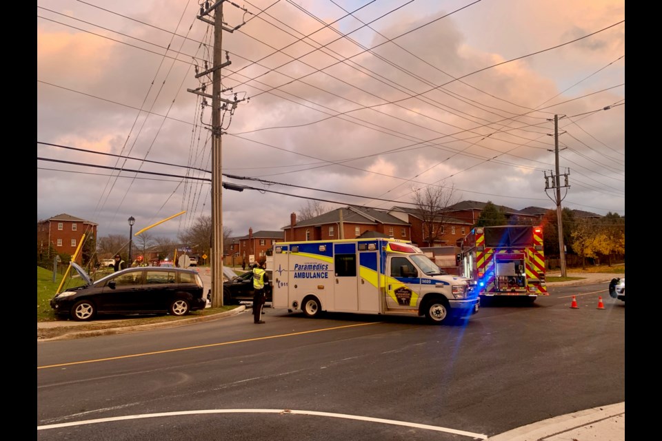 York Regional Police responded to a collision at Bayview Avenue and Bondi Avenue Nov. 13.