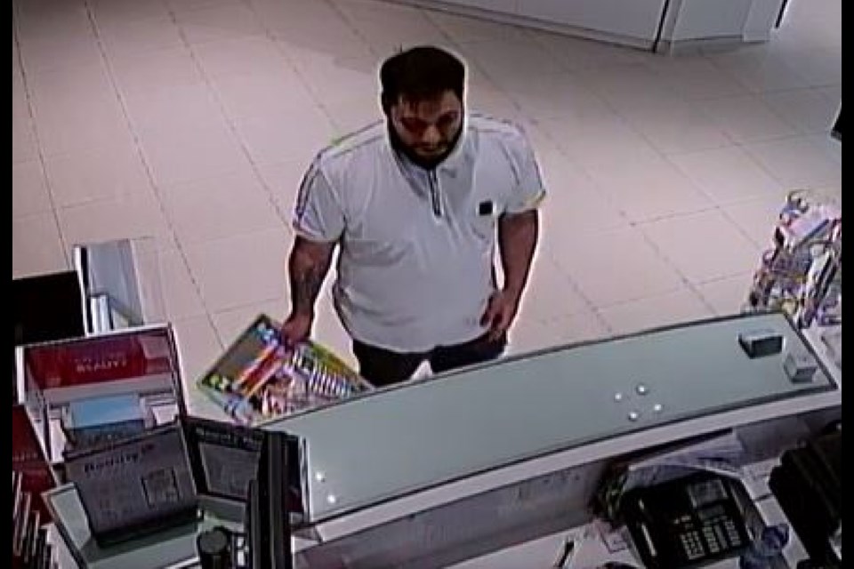 Ionut Bacan is shown on surveillance camera.