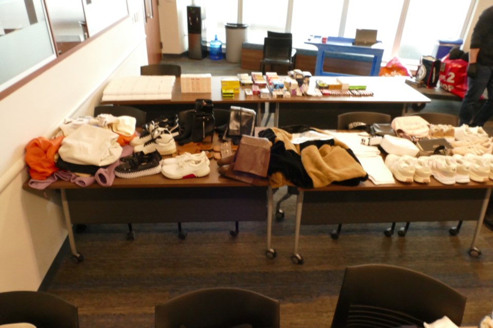 Officers recovered approximately $22,000 in stolen goods during the execution of a search warrant in East Gwillimbury Thursday, April 4.