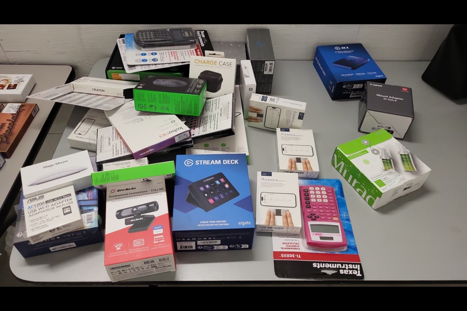 York Regional Police recovered stolen electronics as part of an investigation into organized retail crime in Vaughan.