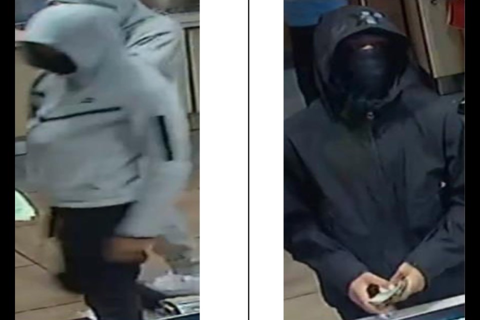 Police are looking for these suspects in relation to a shooting Thursday in Markham.
