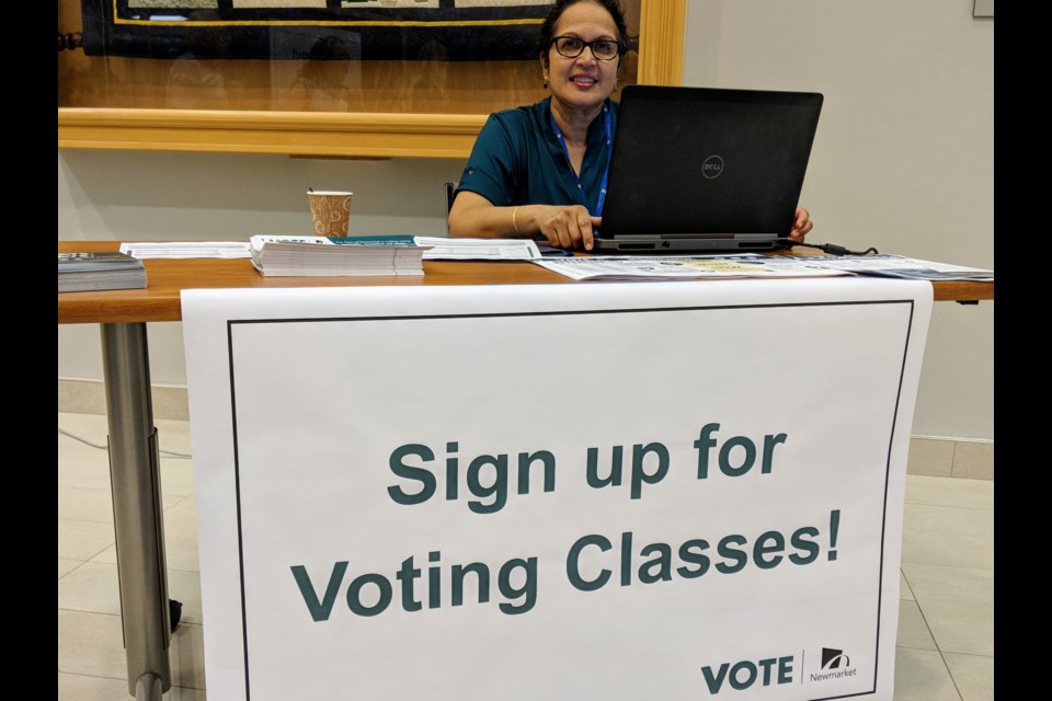 Voters can get the help they need to vote online or by telephone with the Town's free voting classes.