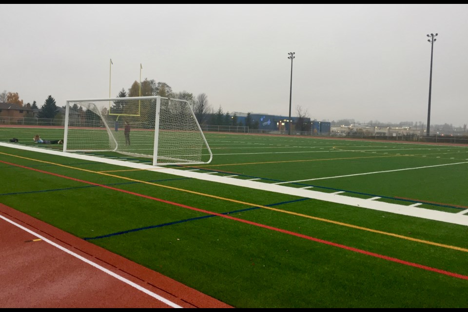 The artificial turf sports field at Dr. J.M. Denison Secondary School officially opened Nov. 5. Debora Kelly/NewmarketToday